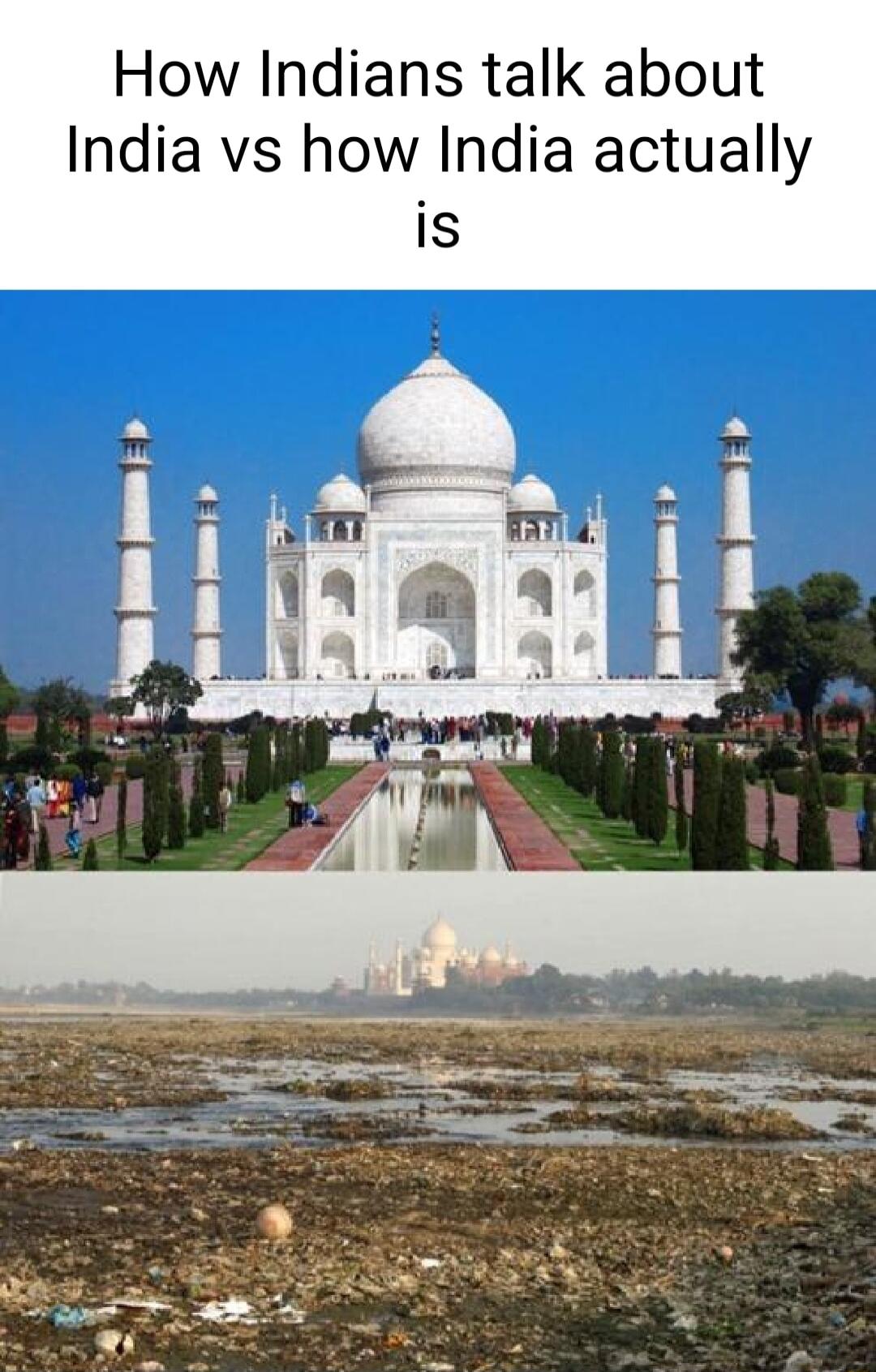 How Indians talk about India vs how India actually