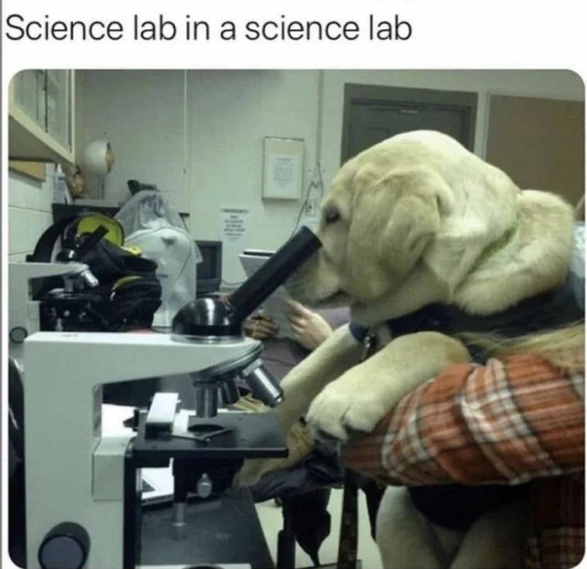 Science lab in a science lab