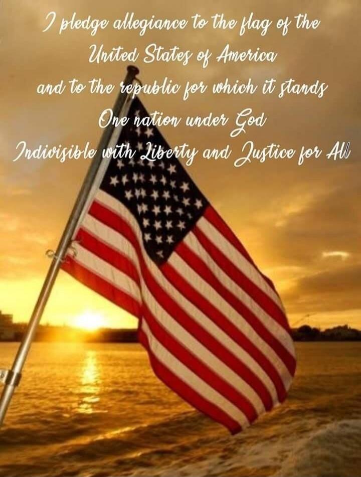 I pledge allegiance to the flag of the United States of America and to the republic for which it stands One nation under God Indivisible with Liberty and Justice for All