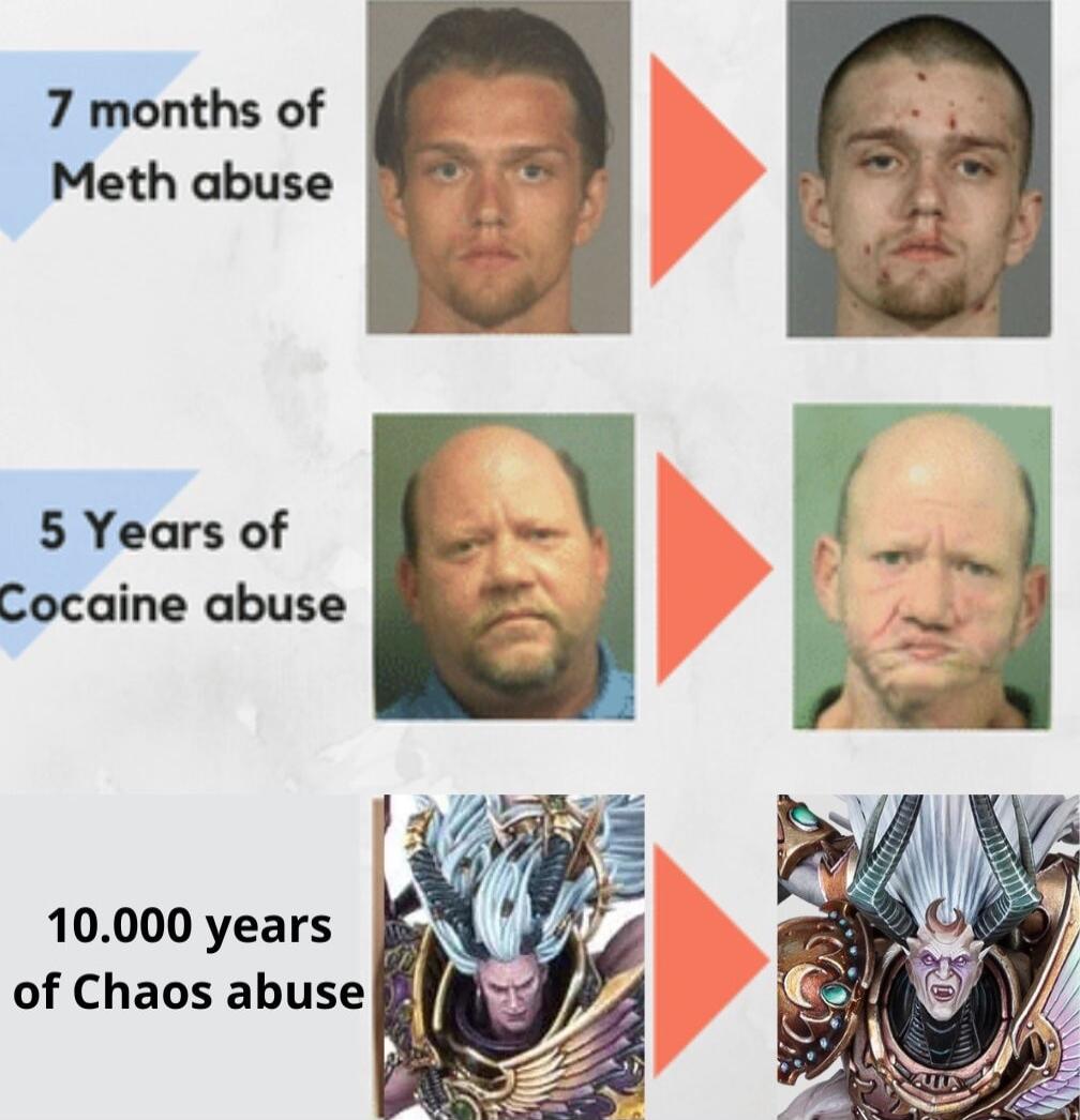 5 Years of Cocaine abuse 10000 years 4 J of Chaos abuse P