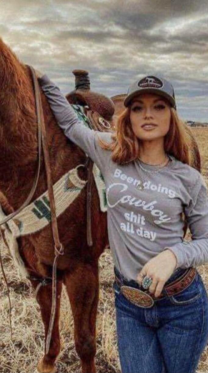 Been doing cowgirl shit all day