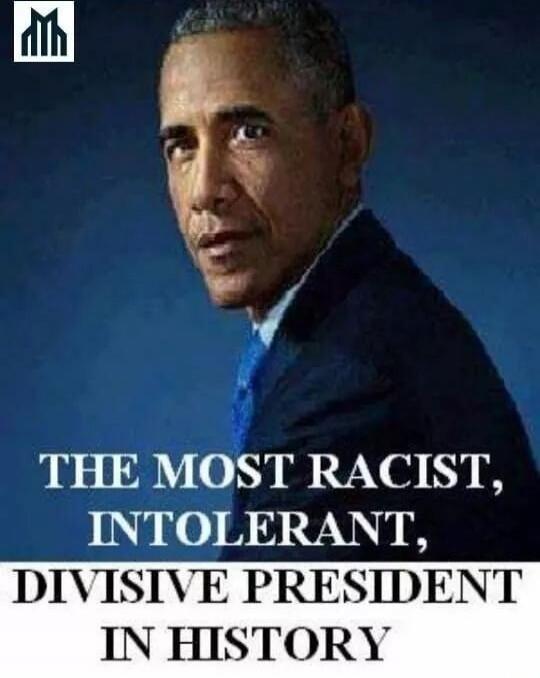 THE MOST RACIST, INTOLERANT, DIVISIVE PRESIDENT IN HISTORY