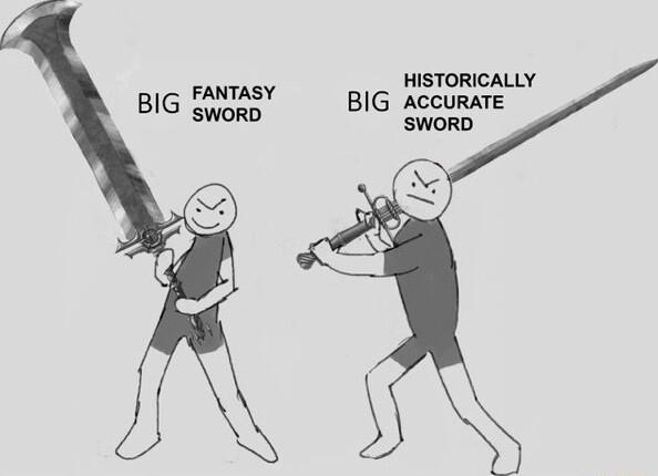 HISTORICALLY BIG AcCURATE SWORD
