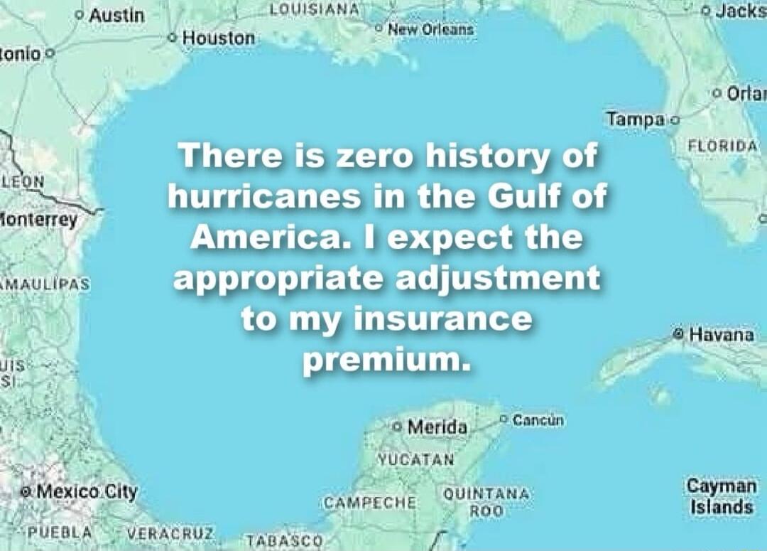 PR e L e P o Thereis zero history of Sits hurricanes in the dLU Islands