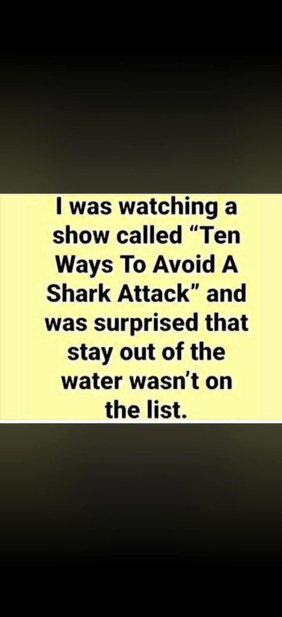 I was watching a show called 