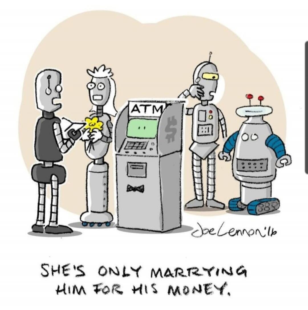 SHE'S ONLY MARRYING HIM FOR HIS MONEY.