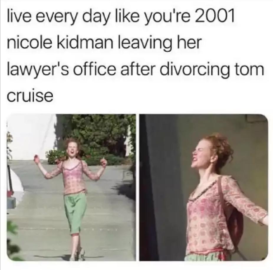 live every day like youre 2001 nicole kidman leaving her lawyers office after divorcing tom cruise
