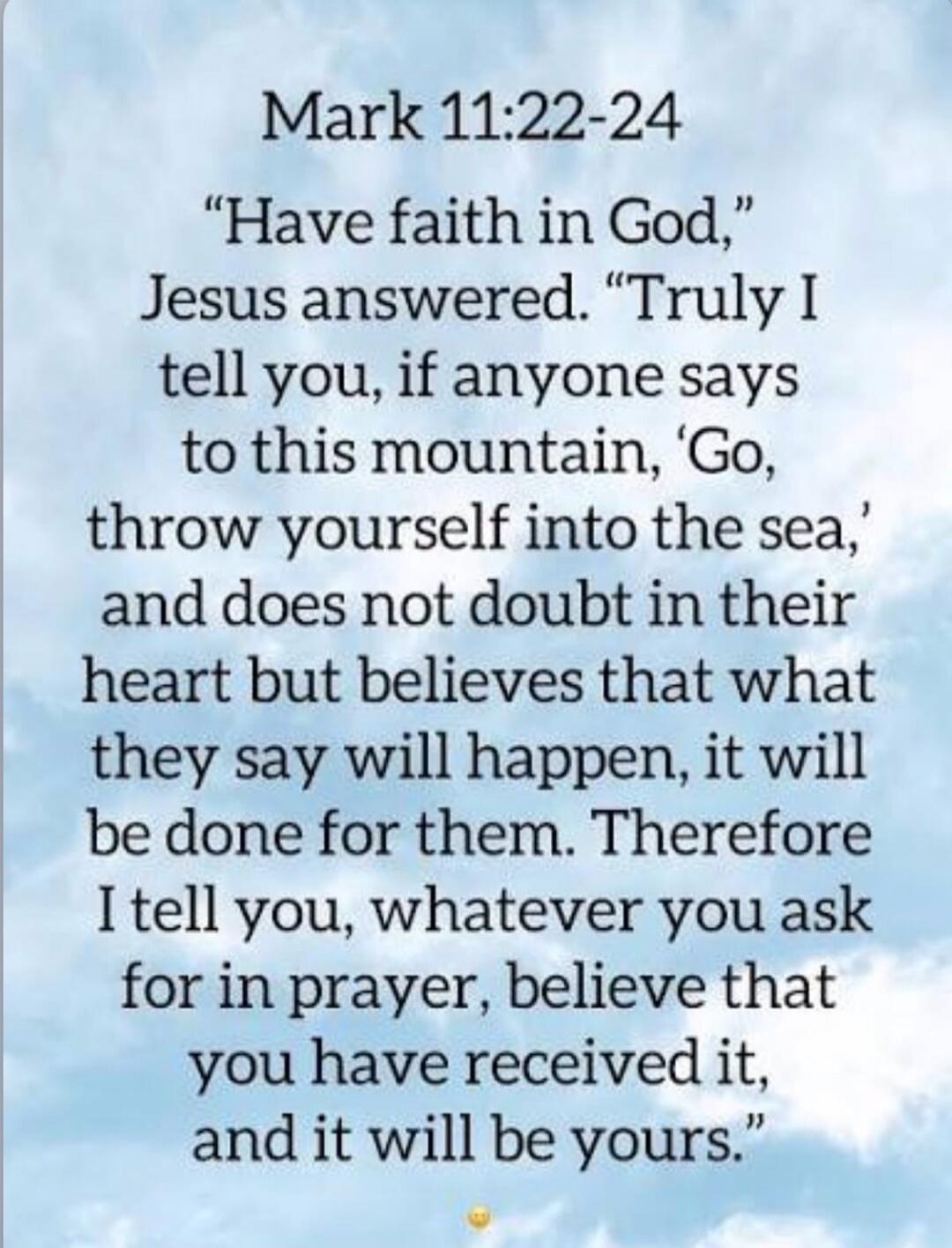 Mark 11:22-24 