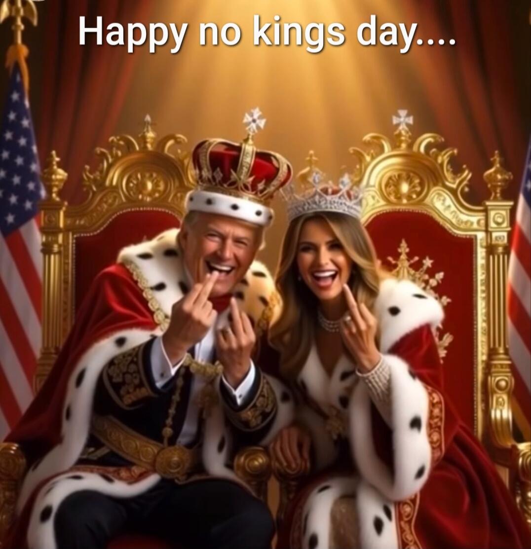Happy no kings day....