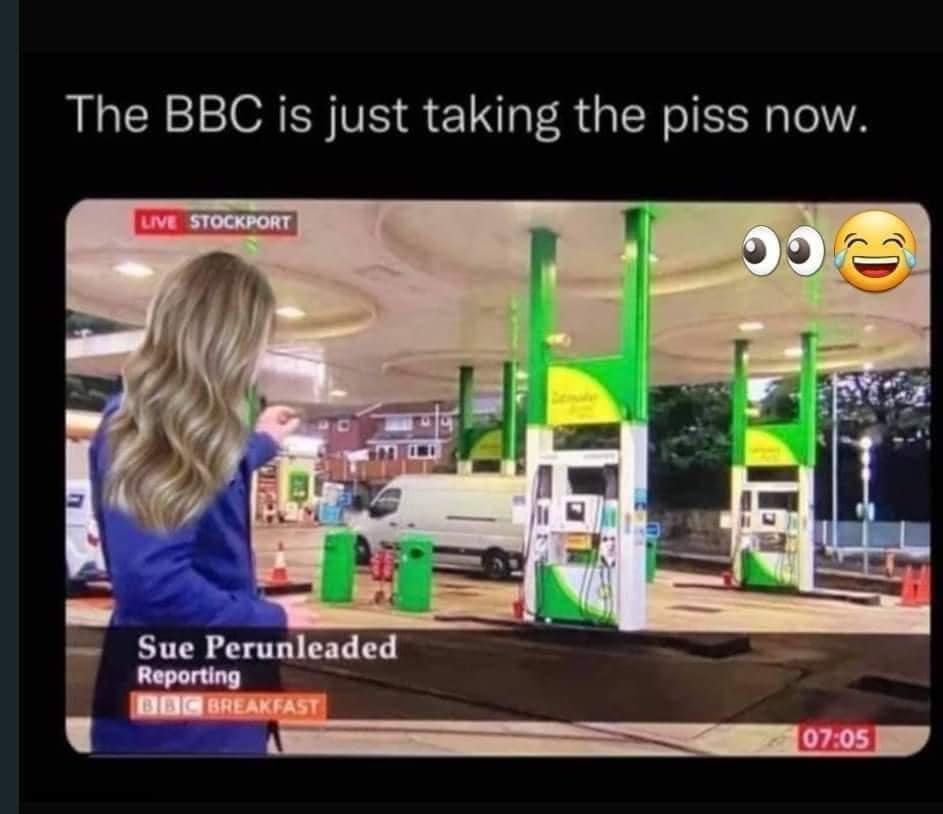 The BBC is just taking the piss now Sue Perunleaded e