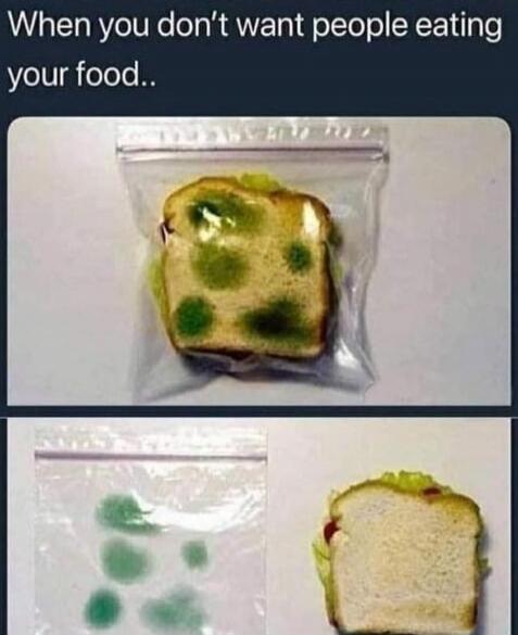 When you don't want people eating your food..