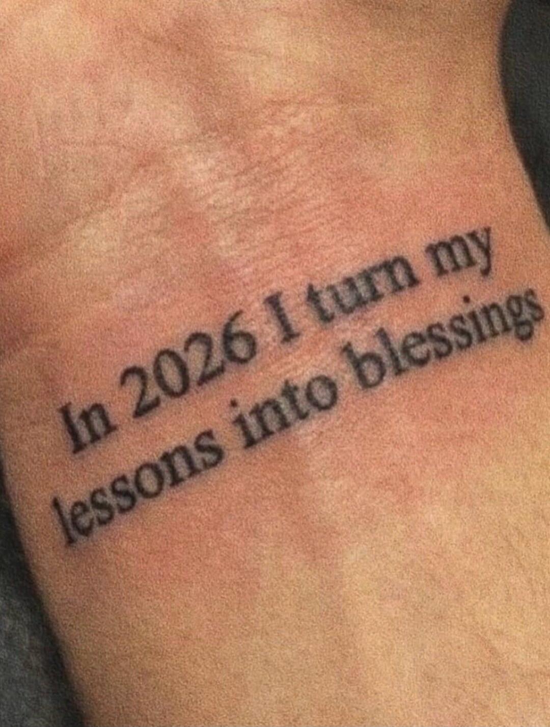 In 2026 I turn my lessons into blessings