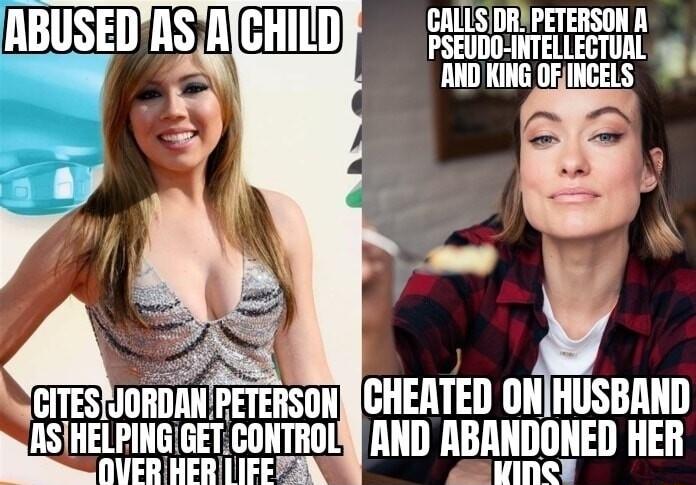 CALLSIDRAPETERSON A PSEUDCANTELLECTUAL o AND KING OF INCELS TESJIIII ANPETERSONNCHEATED lllmn nsmnm GETCONTROLSY AND ABANDONED HER 1IFFE TR
