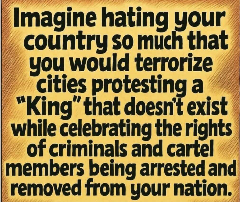 Imagine hating your country so much that you would terrorize cities protesting a 