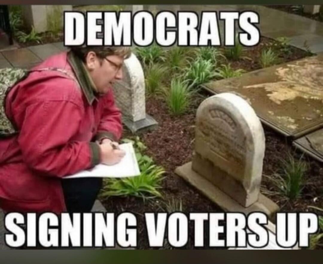 DEMOCRATS SIGNING VOTERS UP