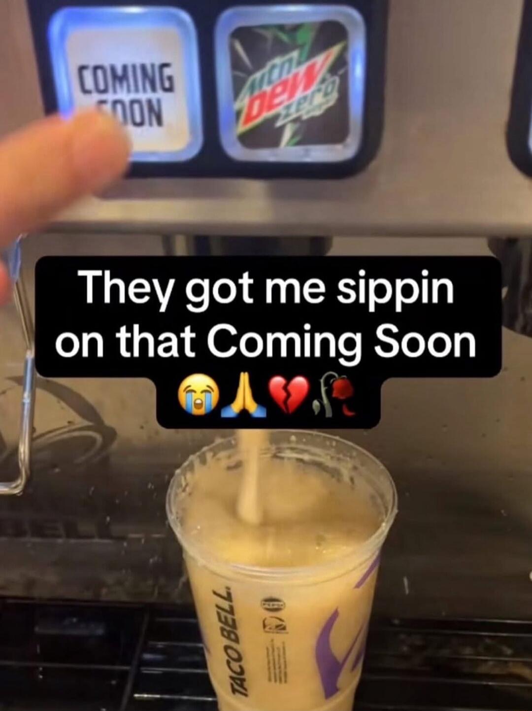 They got me sippin on that Coming Soon 😭🙏💔