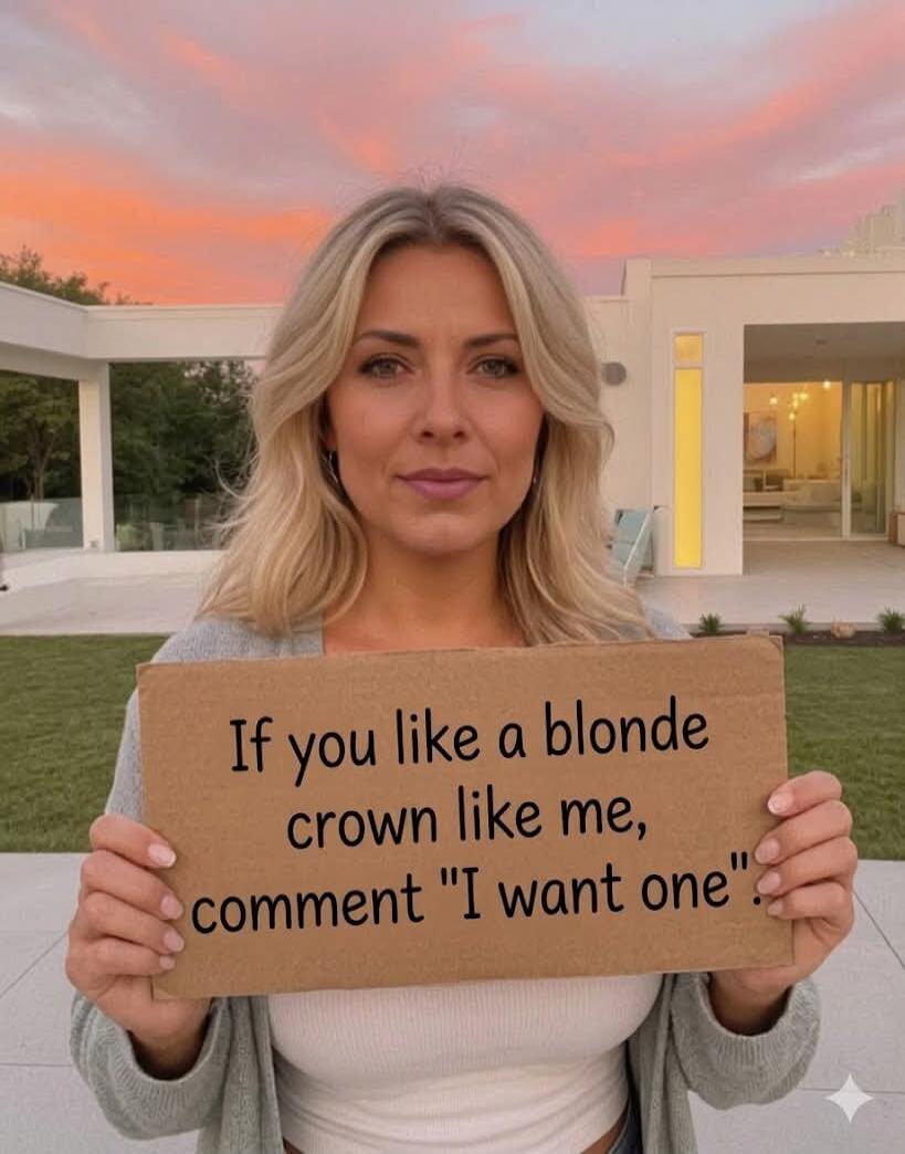 If you like a blonde crown like me, comment 