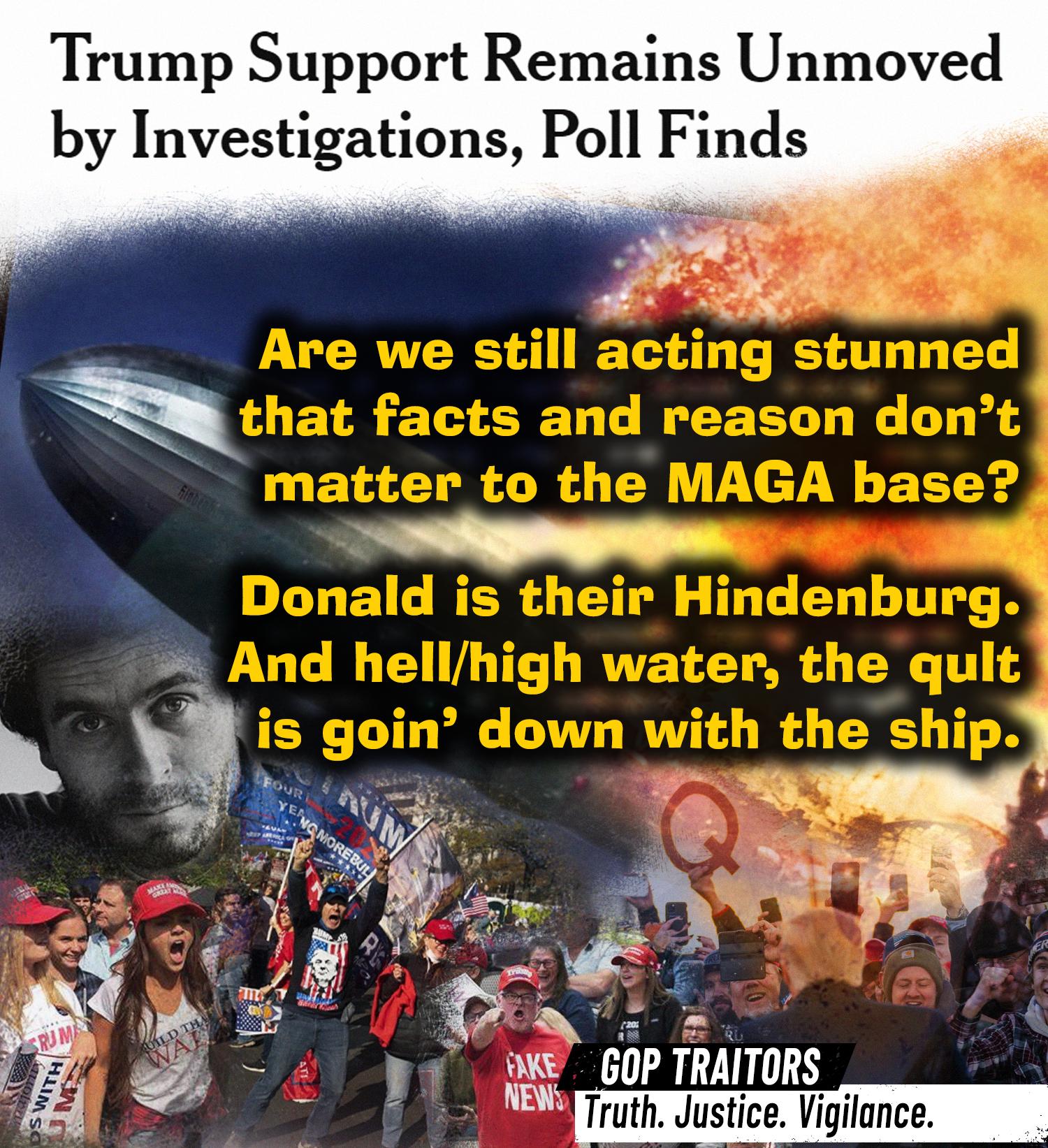 Trump Support Remains Unmoved by Investigations Poll Finds