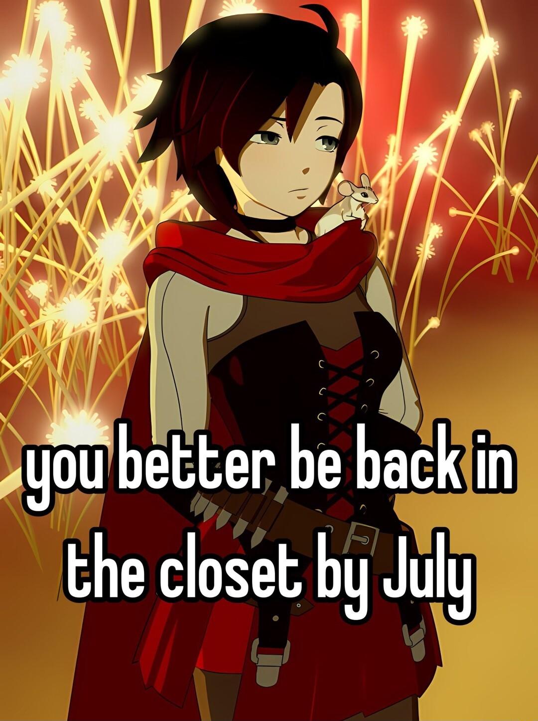 better be bck iin the closet by Julg