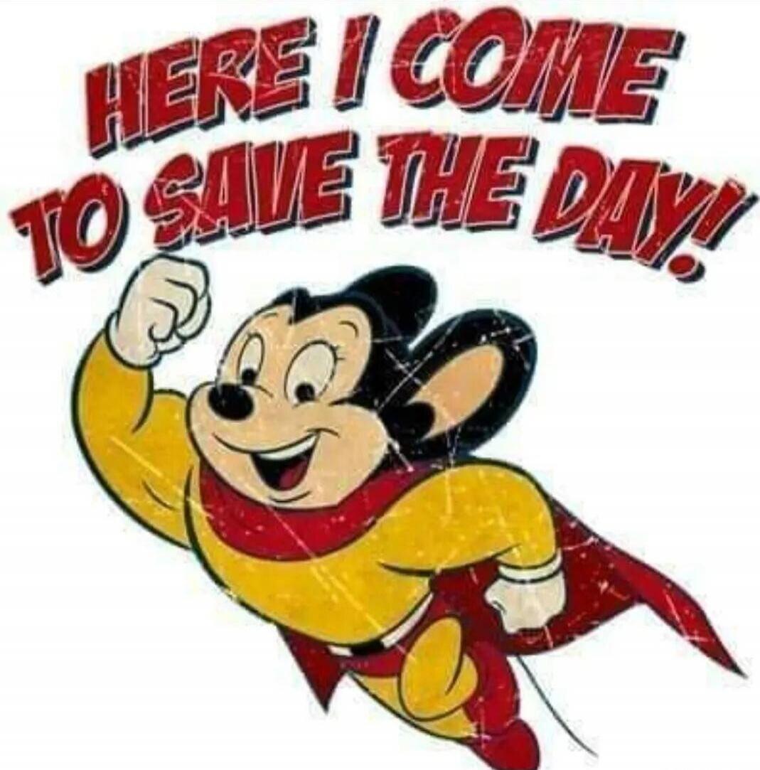 HERE I COME TO SAVE THE DAY!
