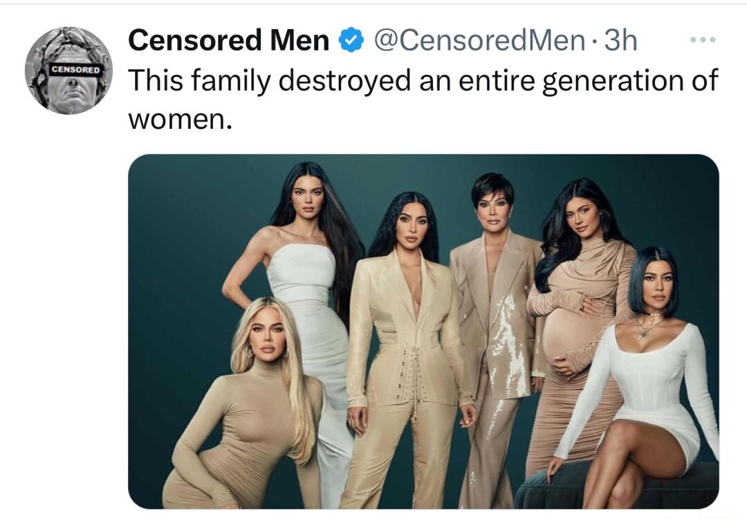 Censored Men CensoredMen 3h This family destroyed an entire generation of women