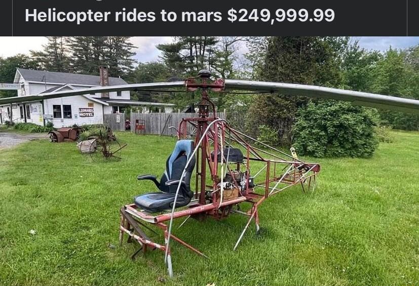 Helicuptr rides to mars 24999999