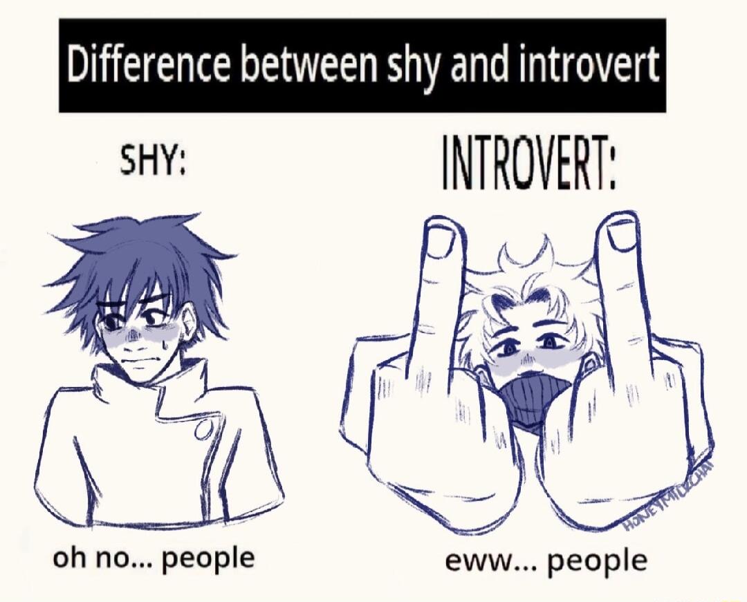 IZHEEEREE VT SHt INTROVERT oh no people eww people