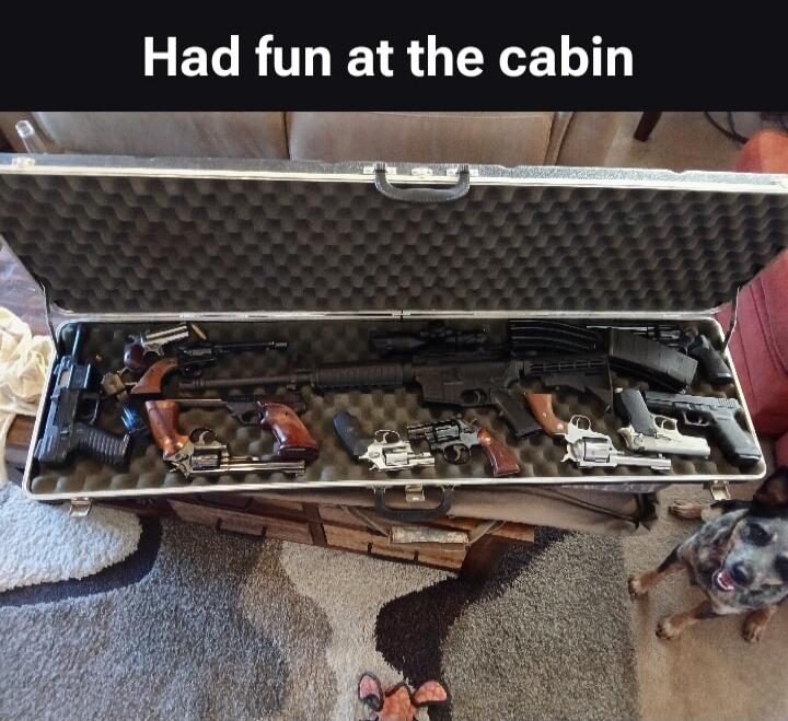 Had fun at the cabin