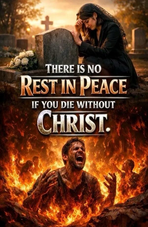 THERE IS NO REST IN PEACE IF YOU DIE WITHOUT CHRIST.
