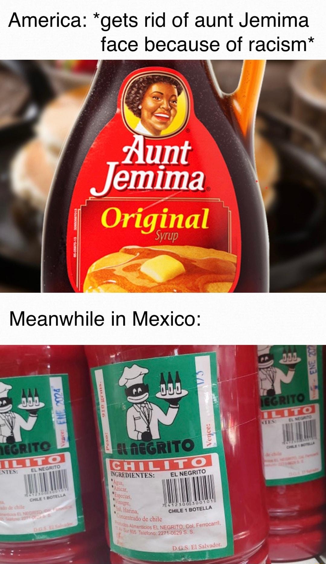 America gets rid of aunt Jemima face because of racism