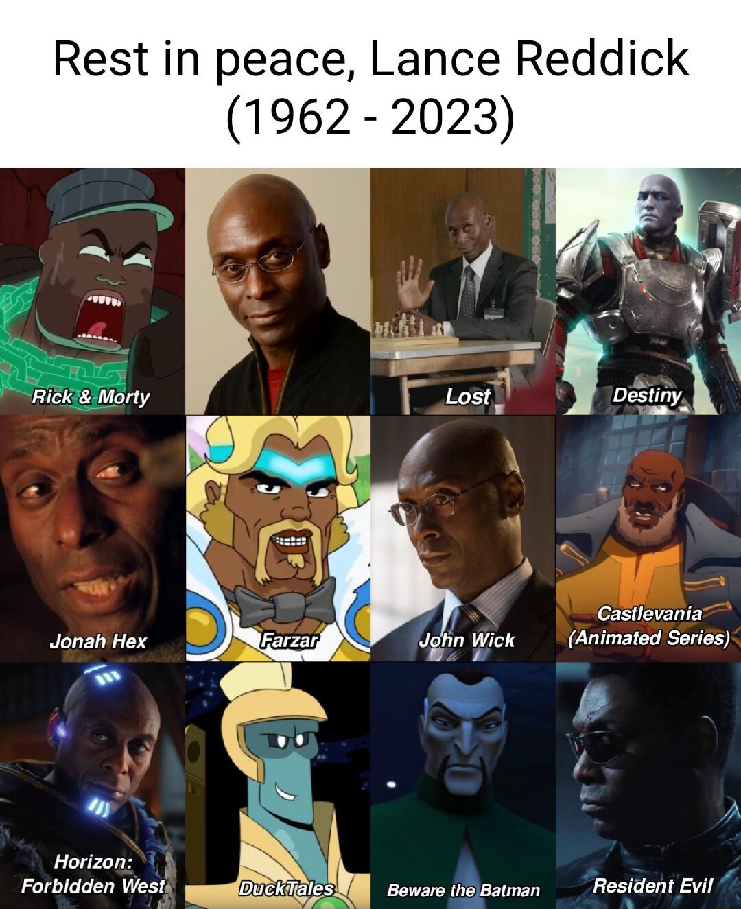 Rest in peace Lance Reddick 1962 2023 Castlevaniar Animated Series A Resident vil