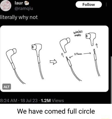 We have comed full circle