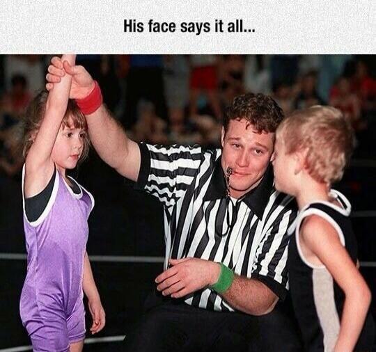 His face says it all