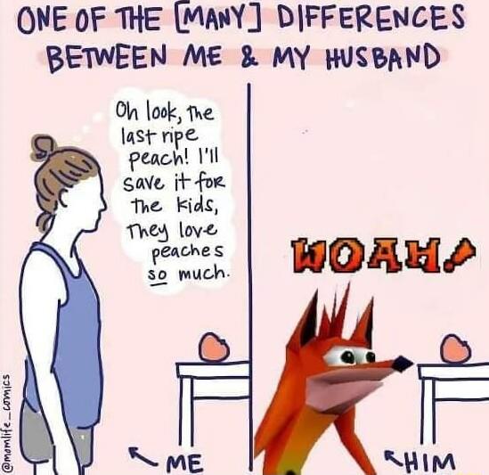 ONE OF THE MANY DIFFERENCES BEWEEN ME MY HUSBAND rumiiie comics