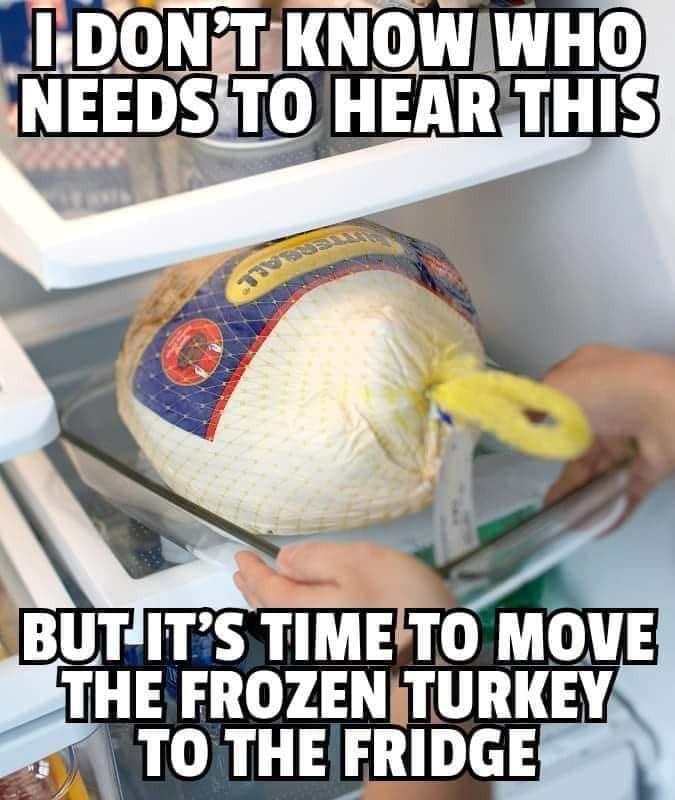 THE FROZENITURKEY 7 TO THEFRIDGEEN