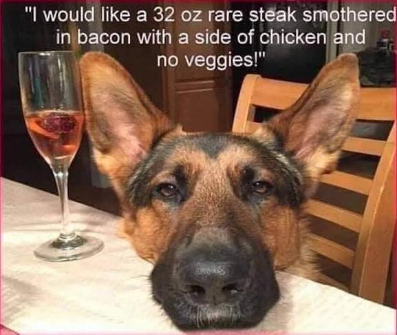 I would like a 32 oz rare stak smothered inibacon with a side of chicken and 4 RVTele S i W 2 L l s VW y 7