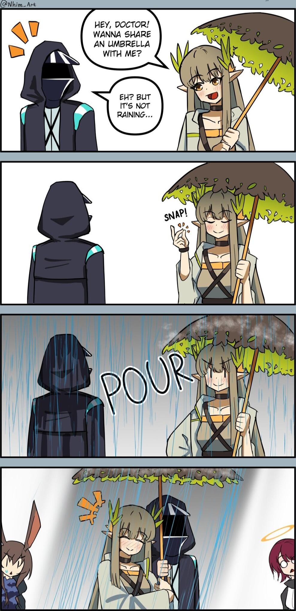 HEY DOCTOR WANNA SHARE AN UMBRELLA WITH ME Qv L