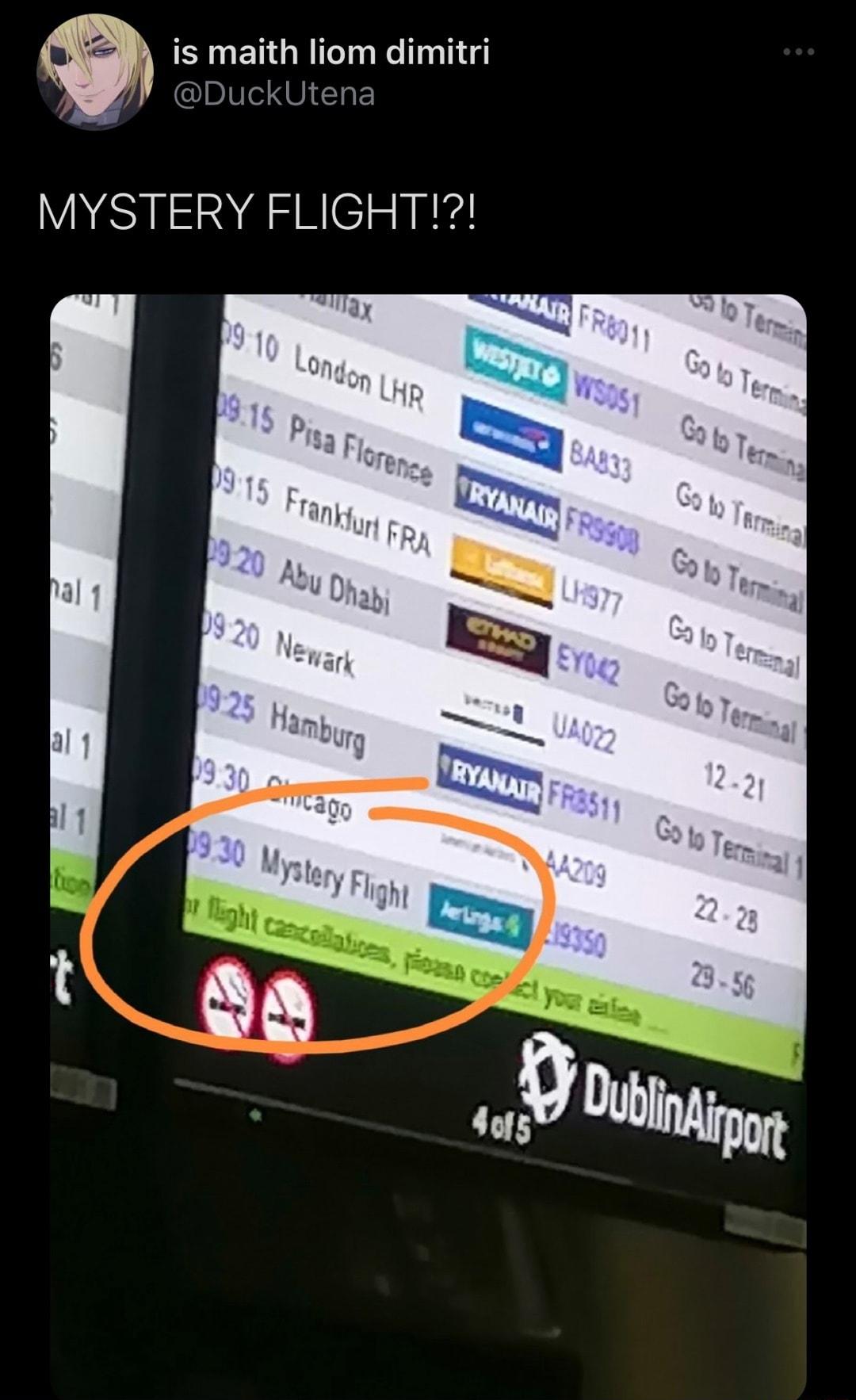 is maith liom dimitri SUTE MYSTERY FLIGHT