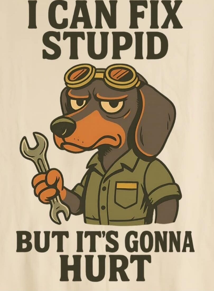 I CAN FIX STUPID BUT IT'S GONNA HURT