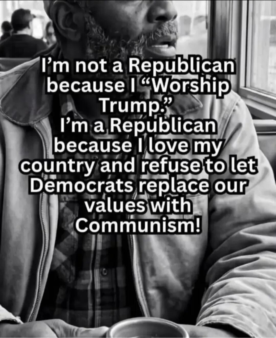 I'm not a Republican because I 
