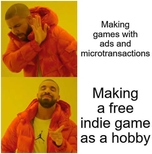 Making games with ads and B microtransactions Making a free B indie game as a hobby