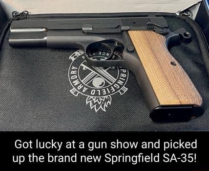 Got lucky at a gun show and picked up the brand new Springfield SA 35