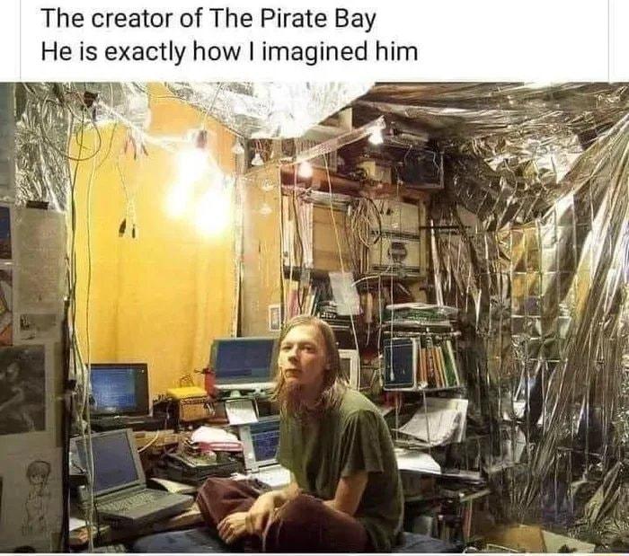 The creator of The Pirate Bay He is exactly how imagined him