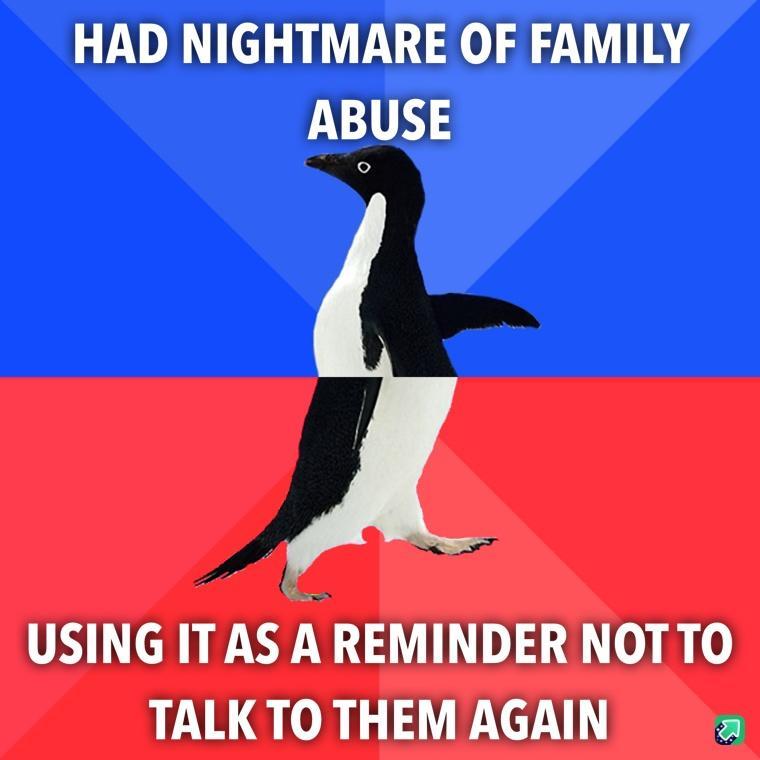 HAD NIGHTMARE OF FAMILY 11 USING ITASA REMINDER NOT TO TALKTO THEM AGAIN a