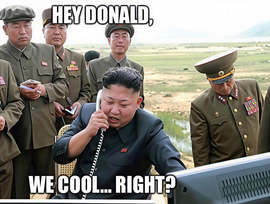 HEY DONALD, WE COOL... RIGHT?