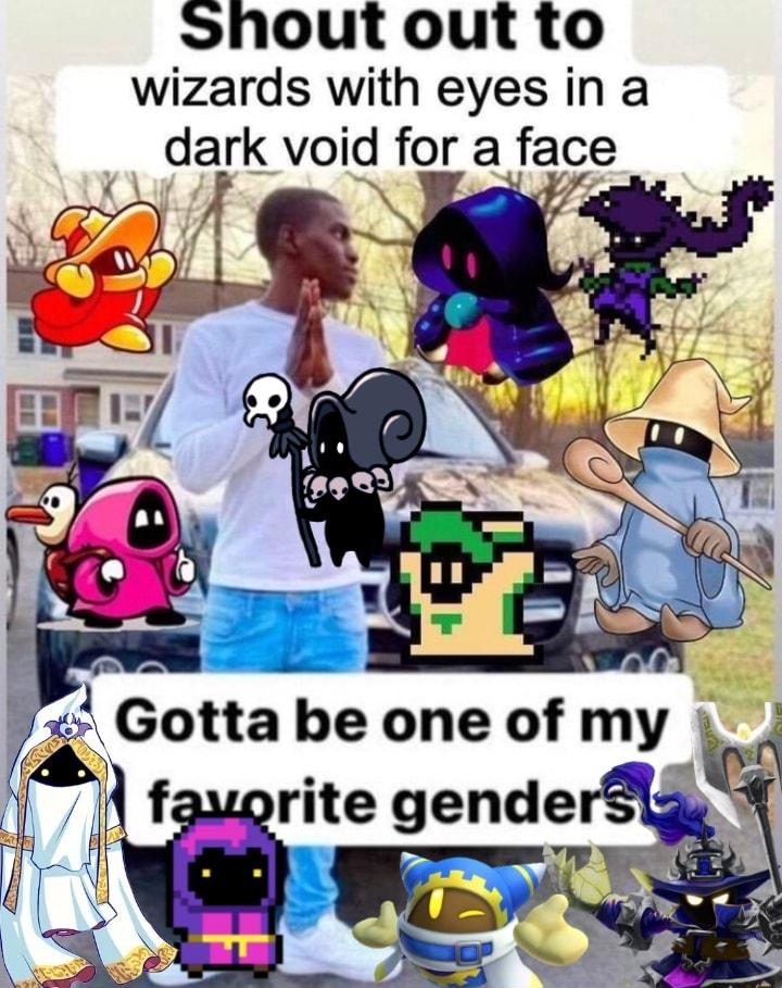 Shoutoutto wizards with eyes in a dark void for a face Gotta be one of my