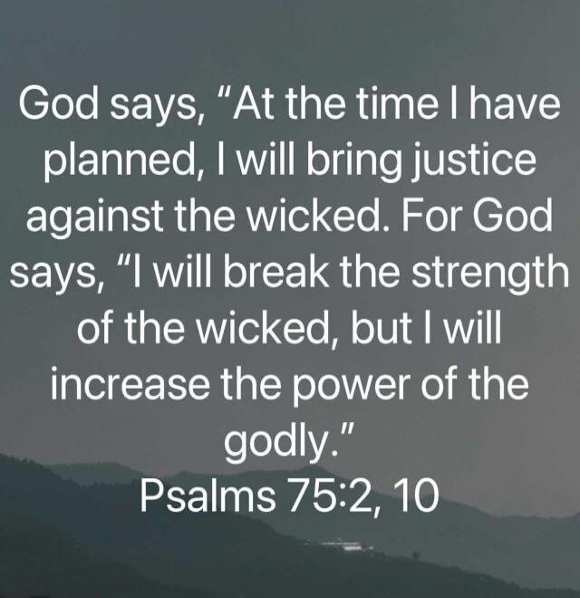 God says, 