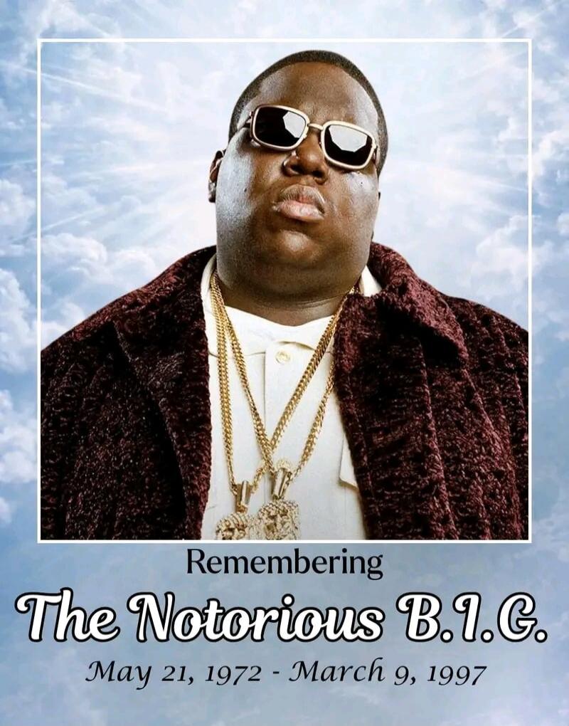 Remembering The Notorious B.I.G. May 21, 1972 - March 9, 1997