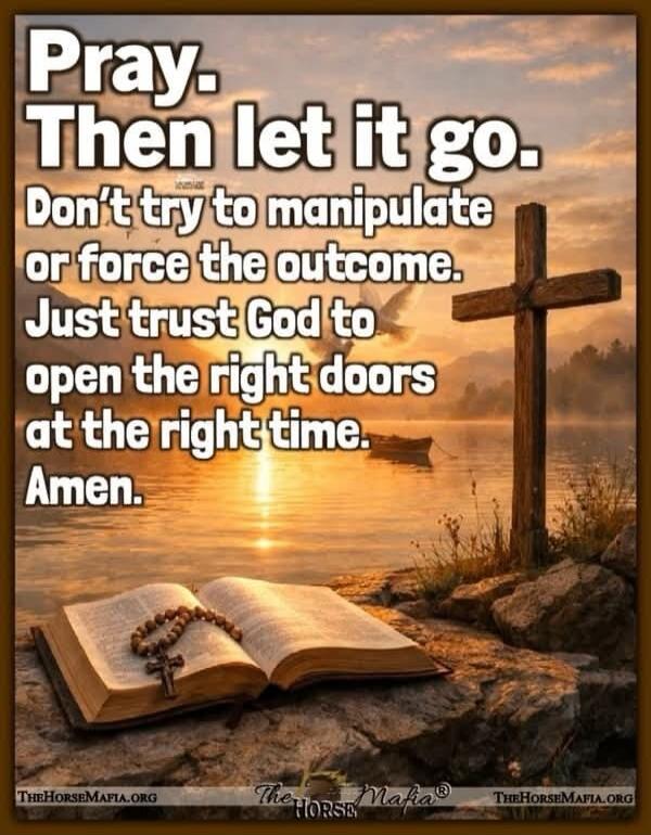 Pray. Then let it go. Don't try to manipulate or force the outcome. Just trust God to open the right doors at the right time. Amen.