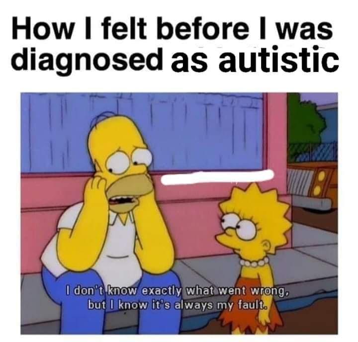 How I felt before was diagnosed as autistic JA donitknow exa vahwn va n LGNS EINEN S 2L H